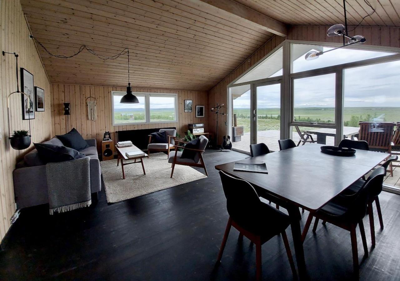 Hilltop Cabin Hekla - Golden Circle - Geysir - Mountain View Reykholt  Bagian luar foto