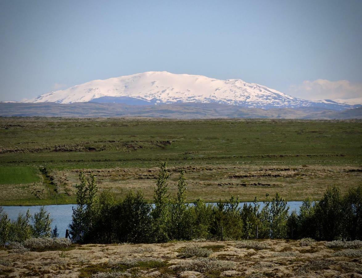 Hilltop Cabin Hekla - Golden Circle - Geysir - Mountain View Reykholt  Bagian luar foto