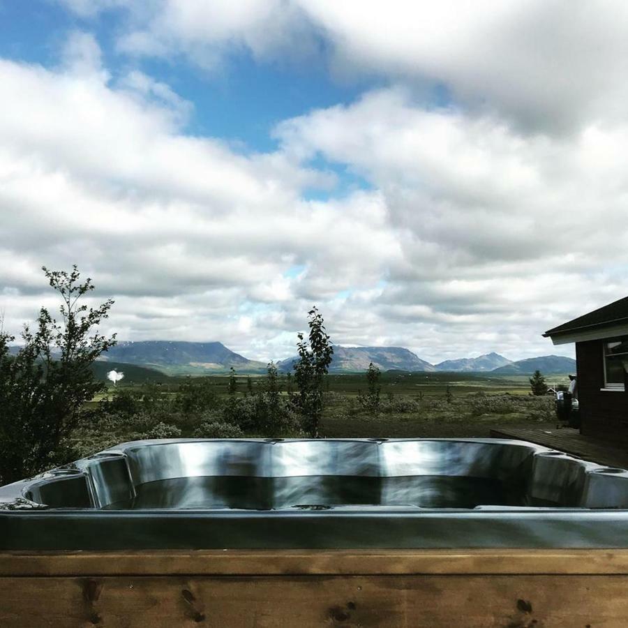 Hilltop Cabin Hekla - Golden Circle - Geysir - Mountain View Reykholt  Bagian luar foto